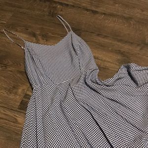 Black & Blue Checkered Sundress